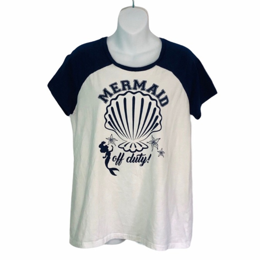Disney Mermaid Off Duty T Shirt Size Large